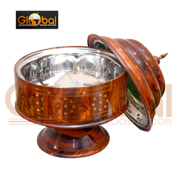 Handmade wooden Brass Hotpot