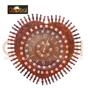 Wooden CLock Naqshi