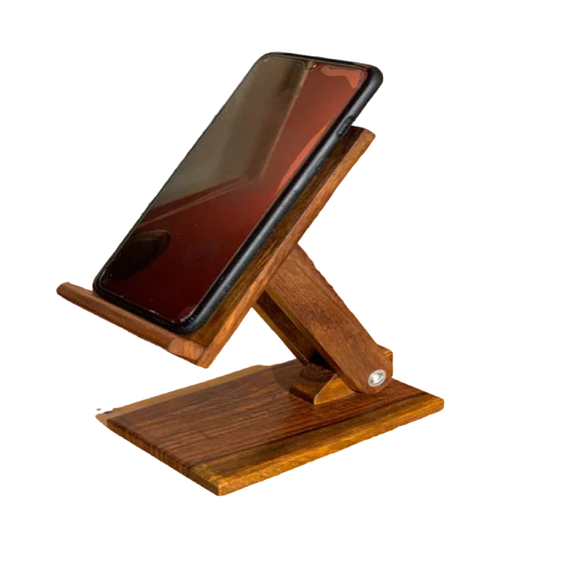 wooden mobile stand