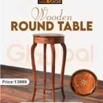 Wooden Table Round