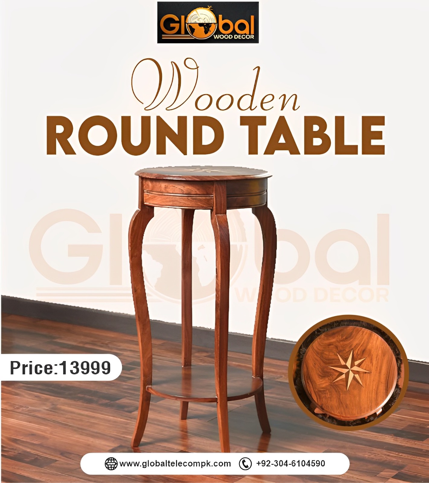Wooden Table Round