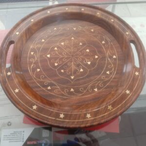 wooden Handicrafts roungd dish