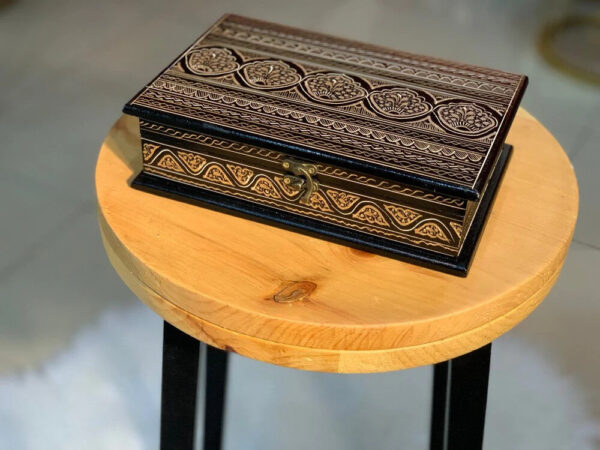 Jewelry Box Black And White Naqshi - Image 2