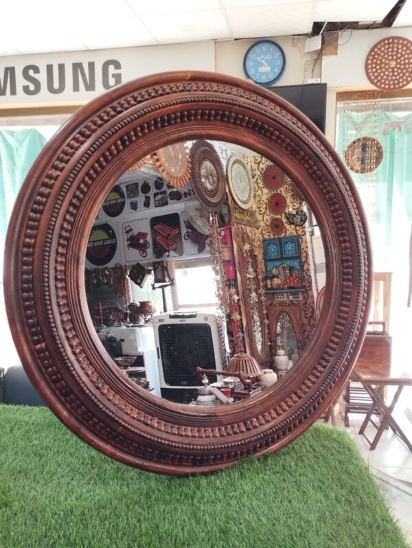 Round Mirror wooden Price in Pakistan