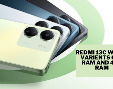 Redmi 13c with 2 variants 6gb RAM and 4gb RAM