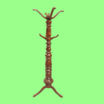 Wooden coat and towel stand