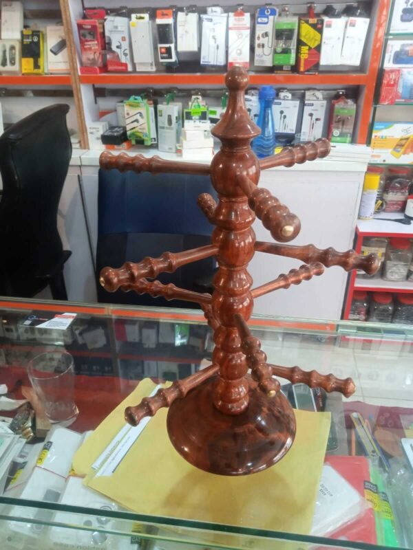 Bangle Stand Hand Carved Wooden - Image 3