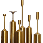Buy metal candle stand set of 6 pcs