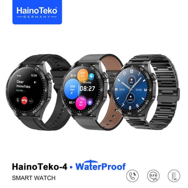 haino teko 4 black color smartwatch