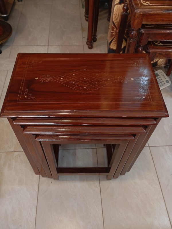 nesting table pure sheesham wood