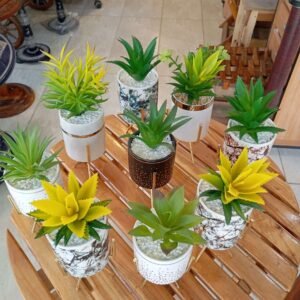 Mini Planter with metal stand different colors